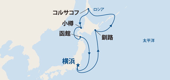 北海道周遊とサハリン 9日間 M322